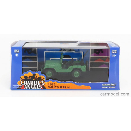 JEEP WILLYS M38 A1 1952 " CHARLIE'S ANGELS 1976-1981 " 1/43 GREENLIGHT 1