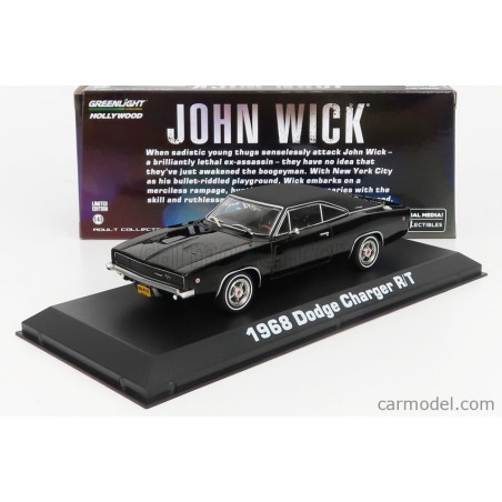 DODGE CHARGER R/T 1968 JOHN WICK 1 2014 1/43 GREENLIGHT