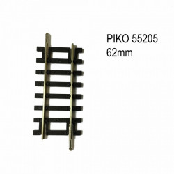 1/87 PIKO RAIL DROIT 62MM