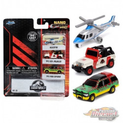SET DE 3 VOITURES NANO JURASSIC PARK  JADA