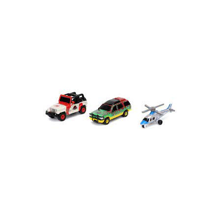 SET DE 3 VOITURES NANO JURASSIC PARK  JADA 1