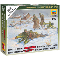 MITRAILLEURS SOVIETIQUE HIVER 1941-1943 1/72 ZVESDA