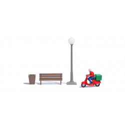 1/87 BUSCH LIVREUR PIZZA PRESSER