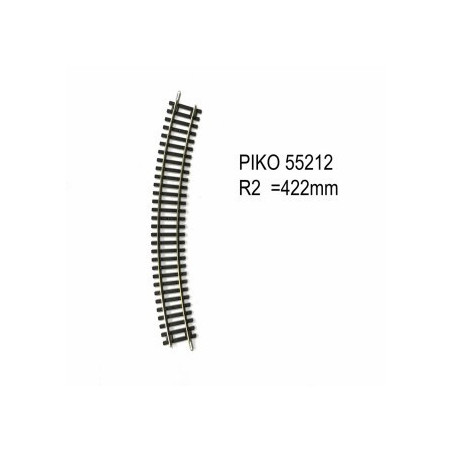 1/87 PIKO RAIL COURBE R2 R422MM