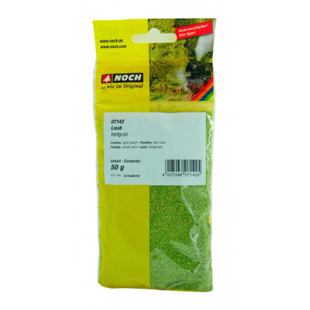 1/87 NOCH FEUILLE VERT CLAIR PAQUET 50G