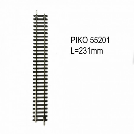 1/87 PIKO RAIL DROIT G231MM