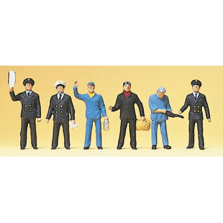 1/87 PREISER CHEMINOTS FRANCAIS