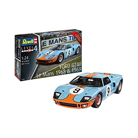 FORD GT 40 LE MANS 1968 & 1969 1/24 REVELL