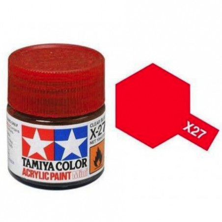 TAMIYA X27 ROUGE TRANSLUCIDE