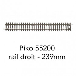 1/87 PIKO RAIL DROIT 239MM