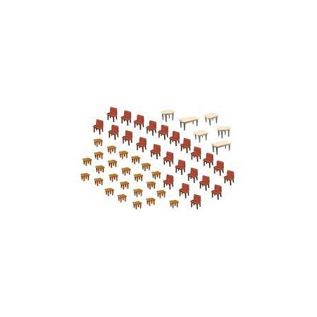 1/87 FALLER TABLES + CHAISES