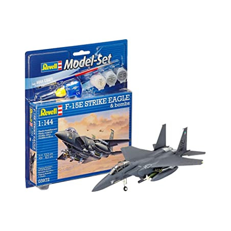 MODEL SET F-15E STRIKE EAGLE & BOMBS 1/144 REVELL