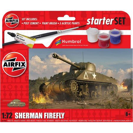 STARTER SET SHERMAN FIREFLY 1/72 AIRFIX