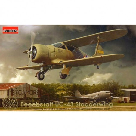 BEECHCRAFT UC-43 STAGGERWING 1/48 RODEN