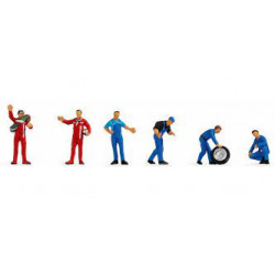 1/87 NOCH PERSONNAGES LES PILOTES DE COURSE ET MECANICIENS