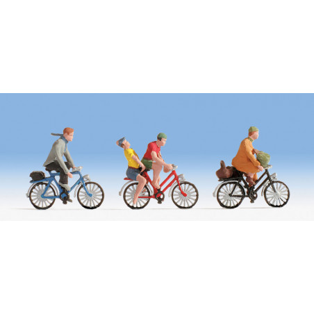 1/87 NOCH PERSONNAGES LES CYCLISTES