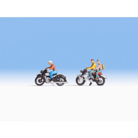 1/87 NOCH PERSONNAGES LES MOTOCYCLISTES