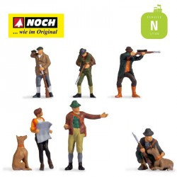 1/160 NOCH PERSONNAGES CHASSEURS ET GARDES FORESTIERS