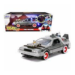DELELOREAN RETOUR VERS LE FUTUR III AVEC LED 1/24 JADA
