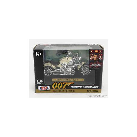 BMW R1200C JAMES BOND DEMAIN NE MEURT JAMAIS 1997 1/18 MOTORMAX 1