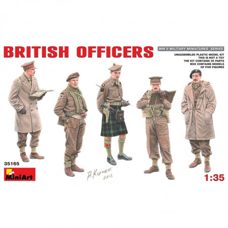 OFFICIERS BRITANNIQUES 1/35 MINIART