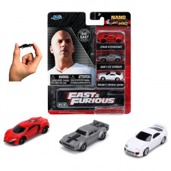 SET DE 3 VOITURES NANO FAST AND FURIOUS  JADA