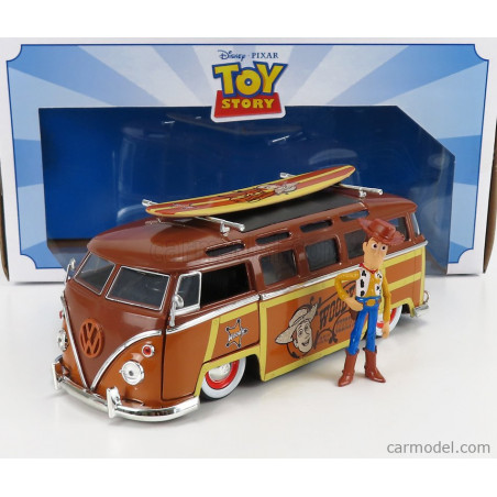 VW COMBI AVEC FIGURINE WOODY 1963 TOY STORY 1/24 JADA