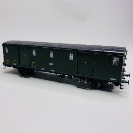 1/87 REE FOURGON OCEM 29 AVEC FEU DE FIN DE CONVOI ET PORTES FONCTIONNELS EX-ETAT SNCF