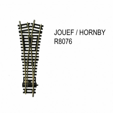 1/87 HORNBY AIGUILLAGE SYMETRIQUE 22.5°