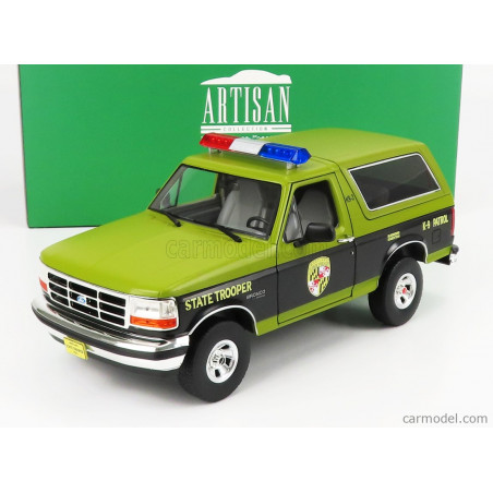 FORD BRONCO MARYLAND STATE POLICE STATE TROOPER 1996 1/18 GREENLIGHT