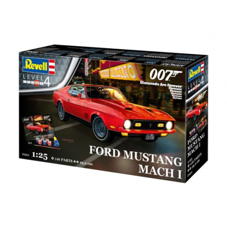 COFFRET CADEAU JAMES BOND DIAMONDS ARE FOREVER FORD MUSTANG MACH 1 1/24 REVELL