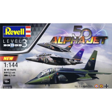 COFFRET 50EME ANNIVERSAIRE ALPHA JET 1/144 REVELL