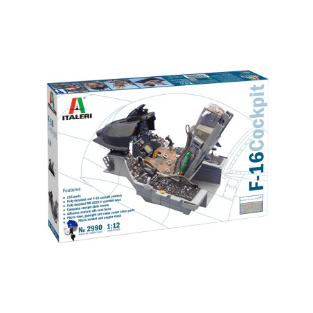COCKPIT F16 1/12 ITALERI