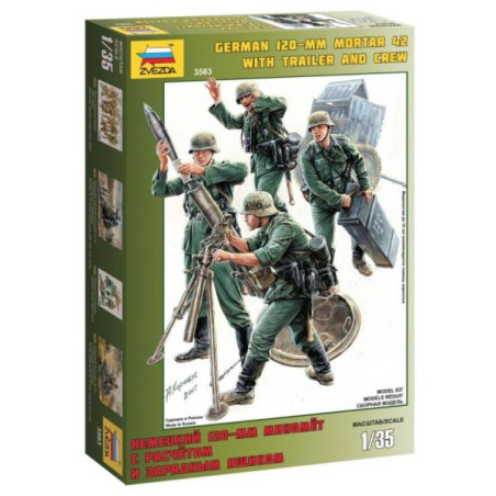 MORTIER ALLEMAND + SERVANTS 1/35 ZVESDA