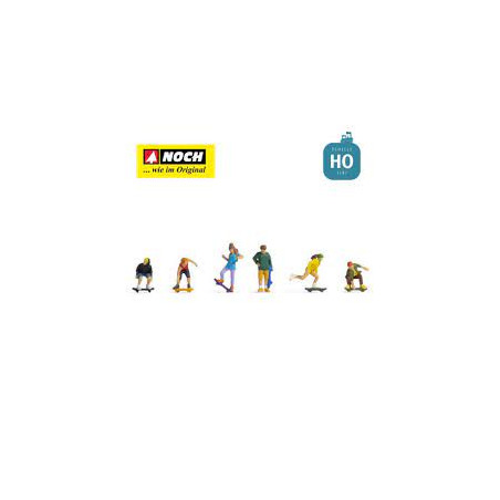 1/87 NOCH PERSONNAGES SKATEURS