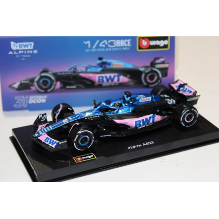 ALPINE F1 A523 TEAM BWT ALPINE N°31 ESTEBAN OCON 2023 1/43 BURAGO