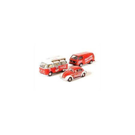 SET DE 3 VW COCA COLA 1/76 OXFORD