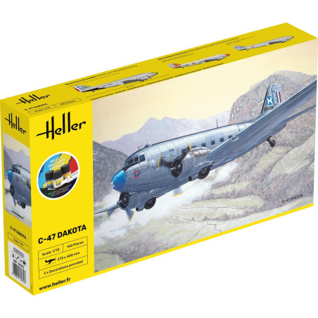 STARTER KIT C-47 DAKOTA 1/72 HELLER