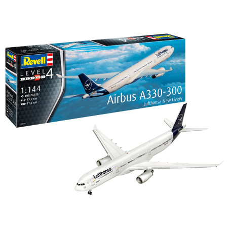 AIRBUS A330-300 LUFTHANSA NOUVELLE LIVREE 1/144 REVELL