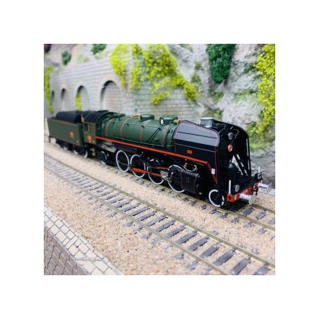 1/87 JOUEF LOCOMOTIVE A VAPEUR 141R 1244 LIVREE VERT ET NOIRE ANALOGIQUE SNCF