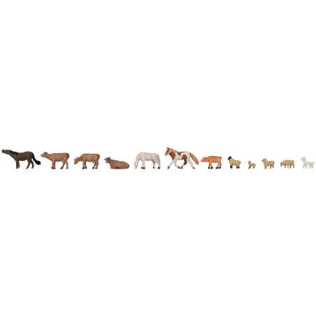 1/160 FALLER COFFRET DES ANIMAUX