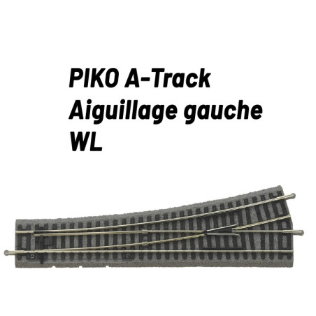 1/87 PIKO AIGUILLAGE GAUCHE AVEC BALLAST