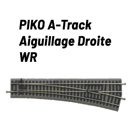 1/87 PIKO AIGUILLAGE DROITE AVEC BALLAST