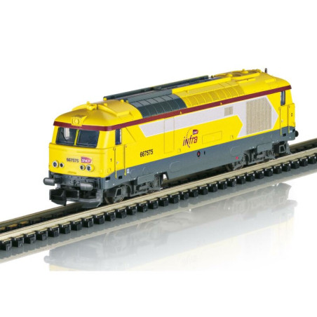 1/160 MINITRIX LOCOMOTIVE DIESEL BB 667575  LIVREE INFRA SNCF DIGITAL SOUND