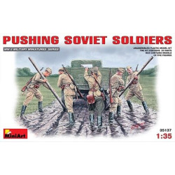 SOLDATS SOVIET POUSSANT 1/35 MINIART