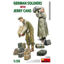 SOLDATS ALLEMANDS AVEC JERRY CANS 1/35 MINIART