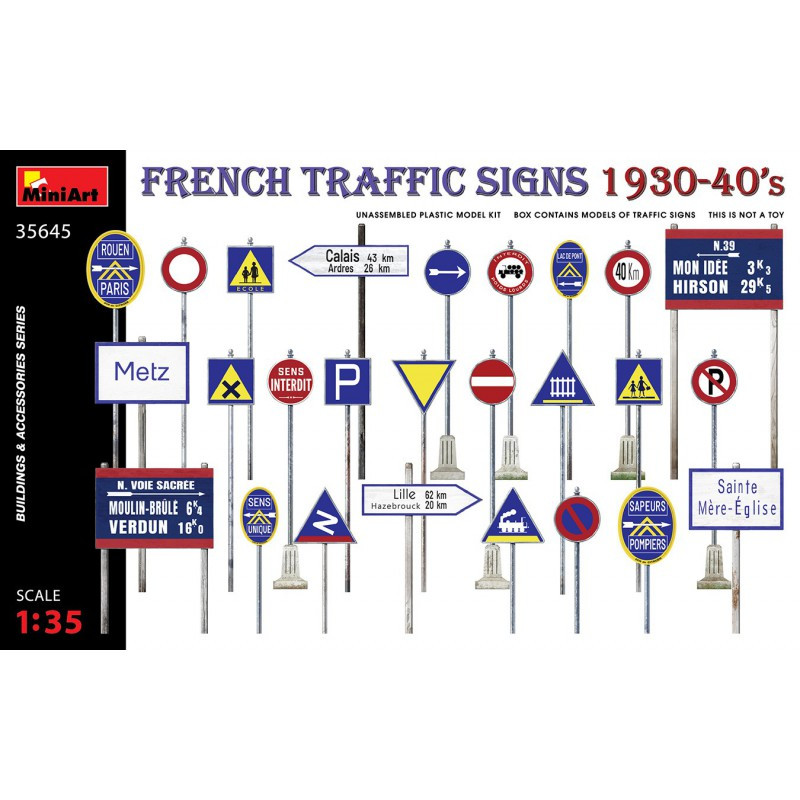 Lot De 48 Panneaux De Signalisation Routière Anciens – Carton Aimanté Années 60