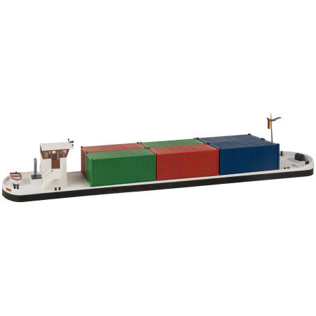 1/87 FALLER CARGO FLUVIAL AVEC CONTENEURS