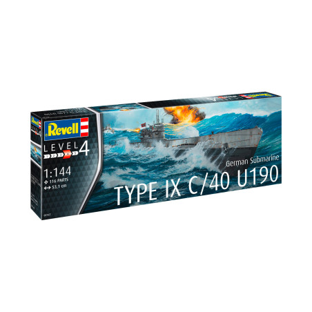 SOUS-MARIN ALLEMAND TYPE IX C/40 U190 1/144 REVELL
