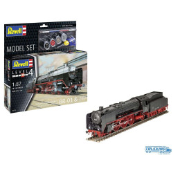 1/87 REVELL MODEL SET LOCOMOTIVE A VAPEUR BR 01 & TENDER 2'2' T32